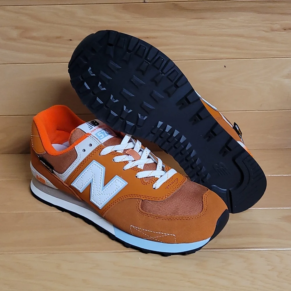 New Balance 574 Cordura Rust Morning Fog Orange Mens Shoe Sneaker ML574HS2 - Picture 3 of 13